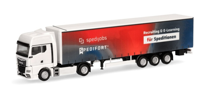 MAN TGX met full color bedrukking